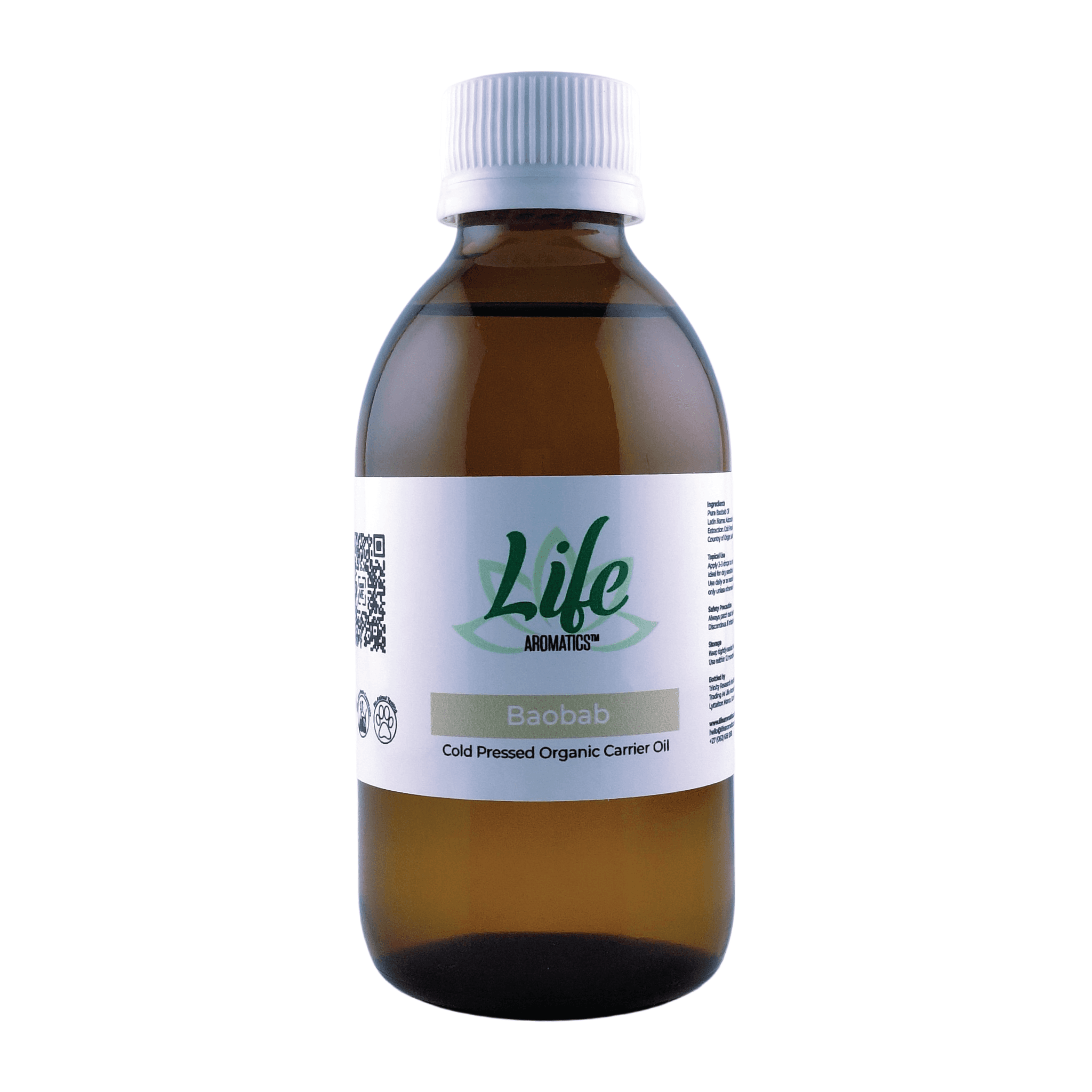 Life-Aromatics-Organic-Baobab-Oil-200ml-Front