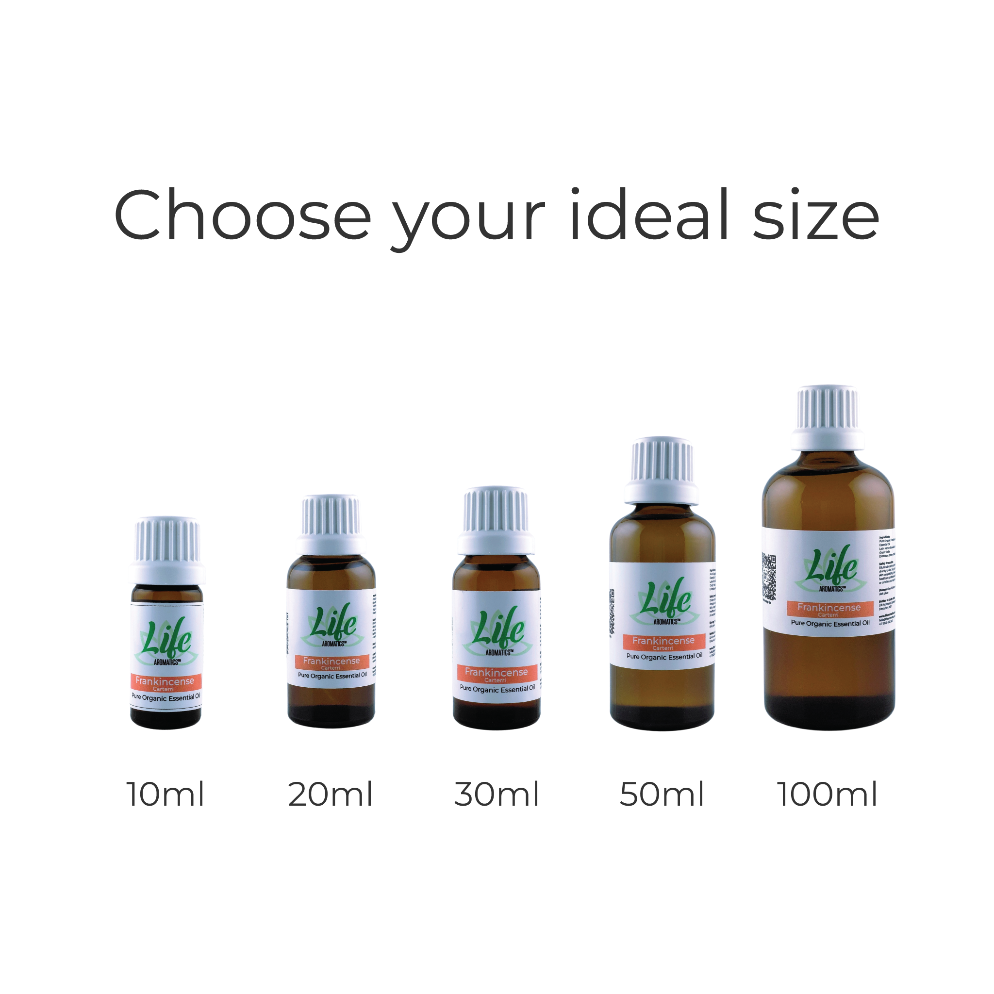 Life Aromatics Frankincense carterii Choose your ideal size